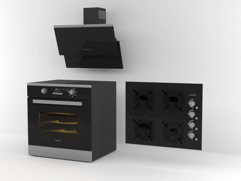 Mutfak Seti Low-poly 3D model_12