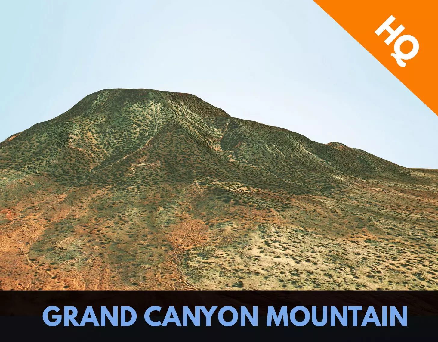 Grand Canyon Mountain Terrain Arizona Landscape PBR Low-poly 3D model
