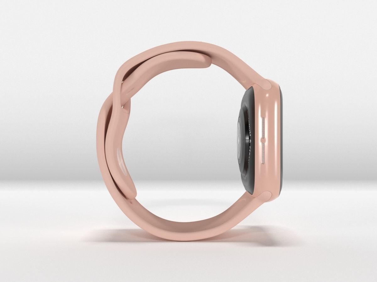 Apple Watch 4 Series Space Gray Silver Gold 3D Model Collection_15