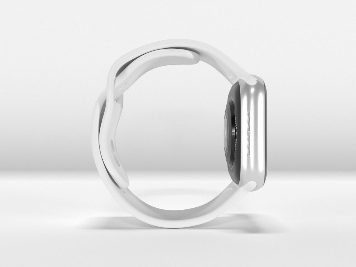 Apple Watch 4 Series Space Gray Silver Gold 3D Model Collection_16