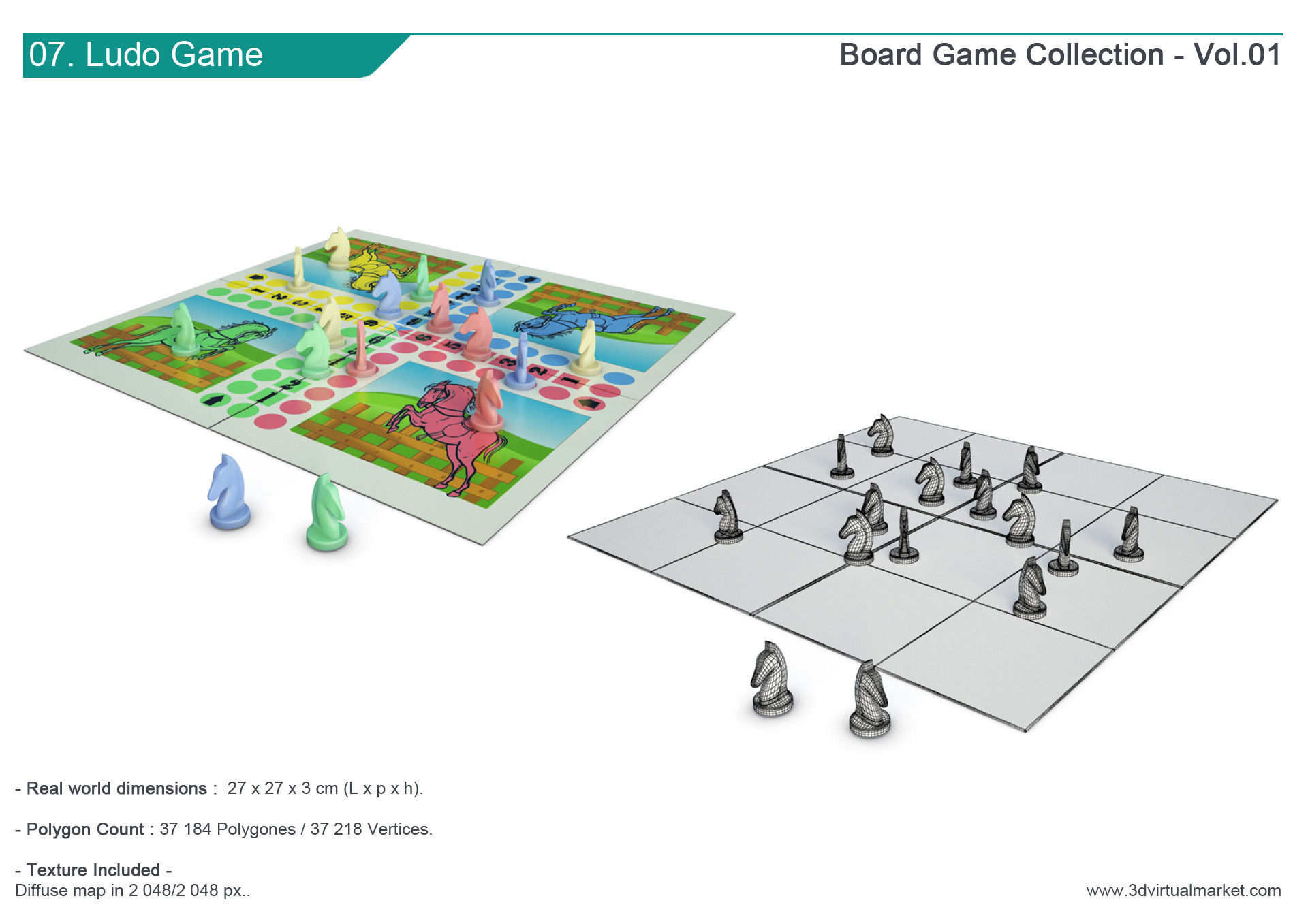 Board Games Collection 3D model_8