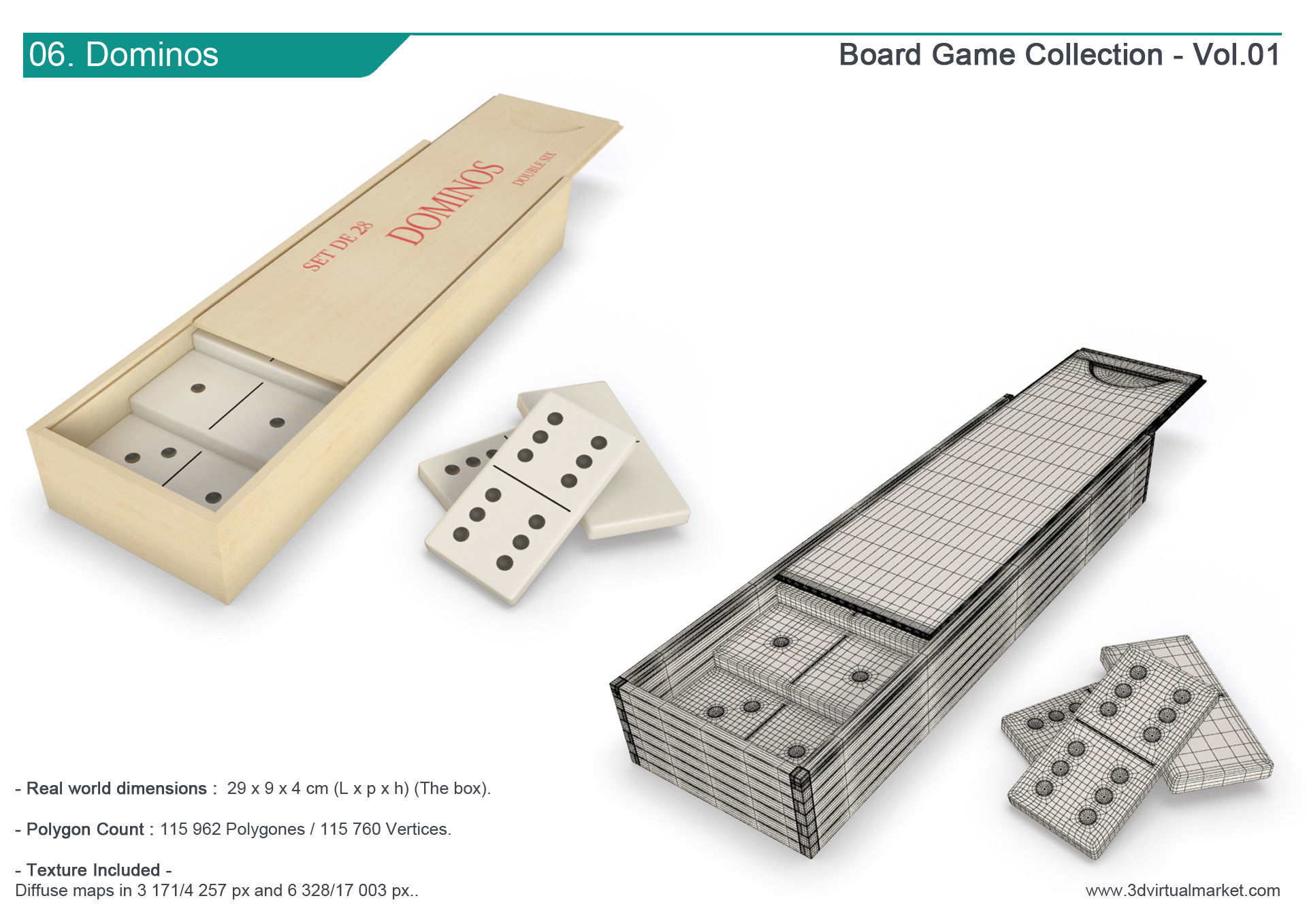 Board Games Collection 3D model_7