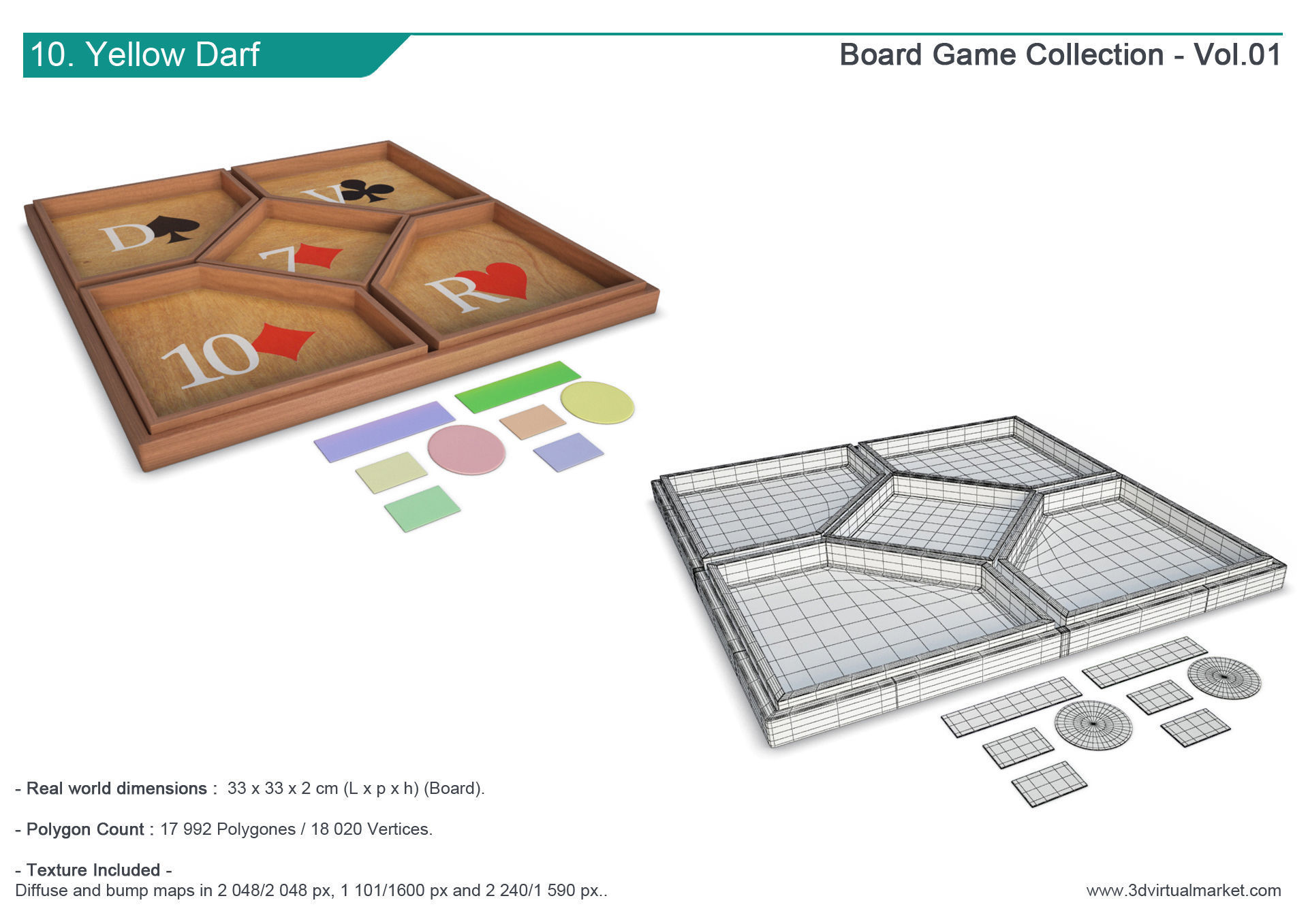 Board Games Collection 3D model_11
