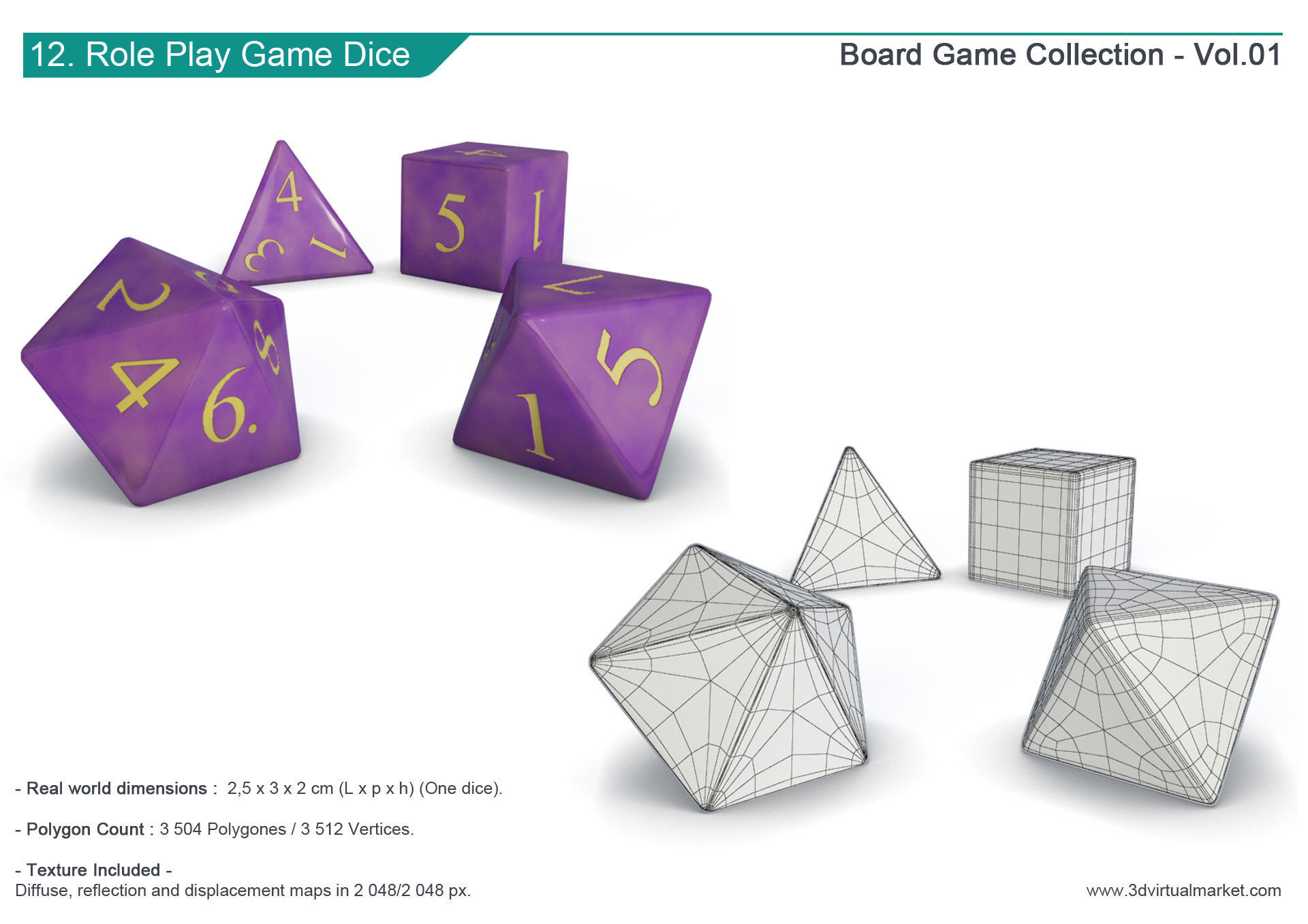 Board Games Collection 3D model_13