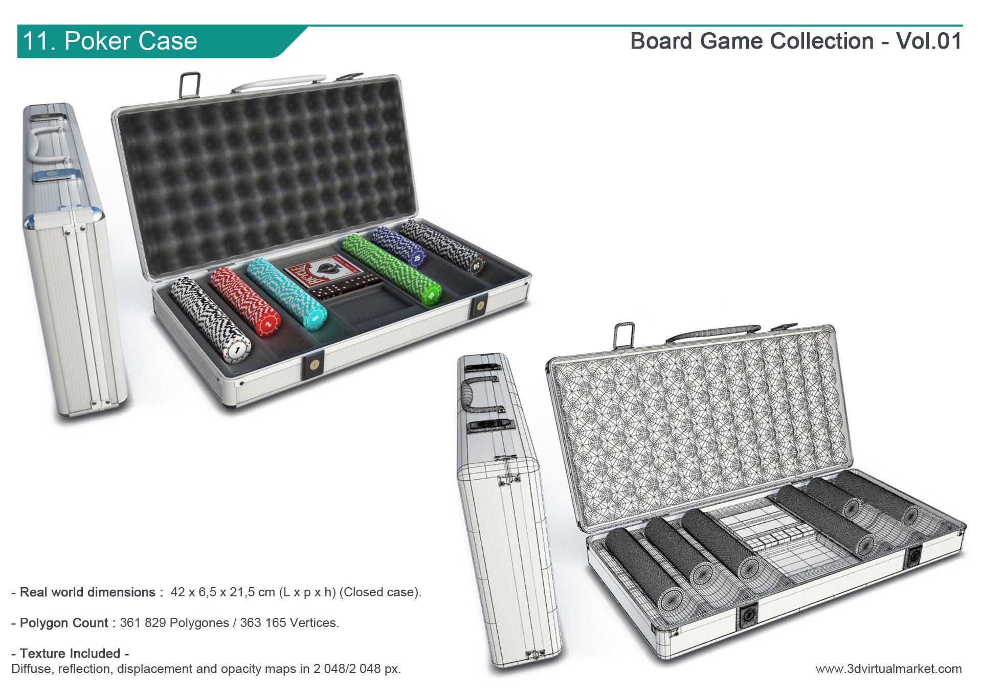 Board Games Collection 3D model_12