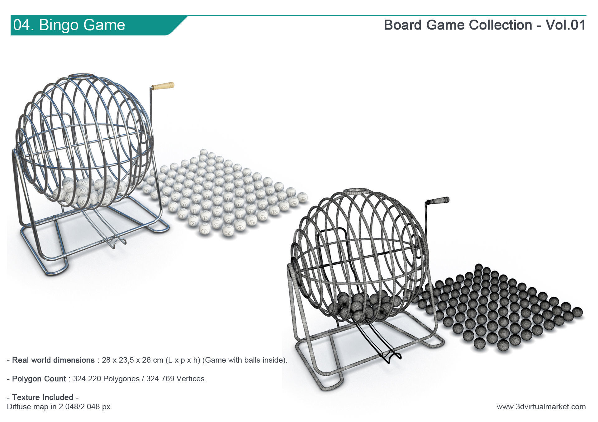 Board Games Collection 3D model_5