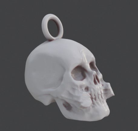 Skull model for 3D printer 3D print model_3
