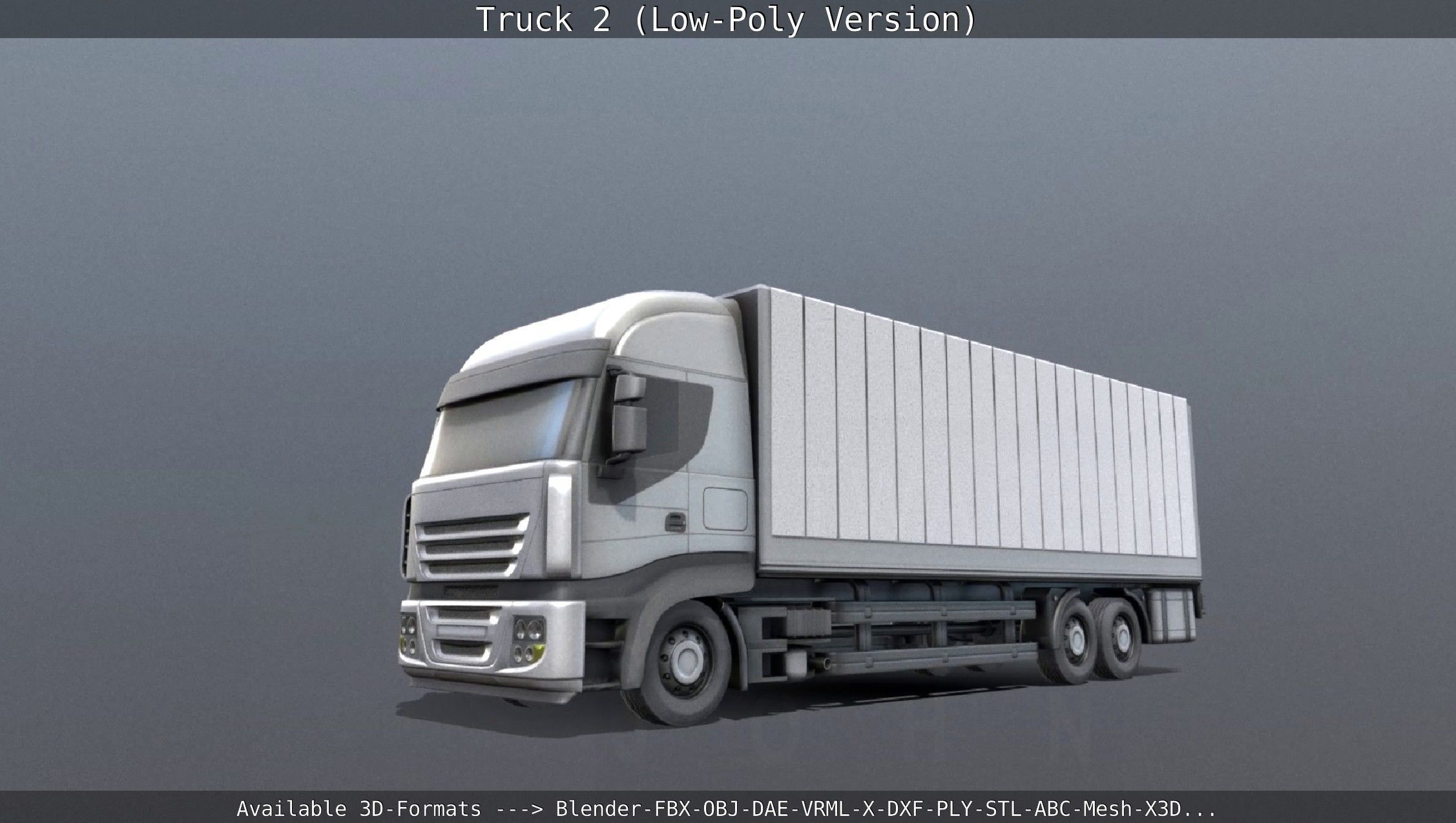 Truck 2 - Low Poly Version Low-poly 3D model_101