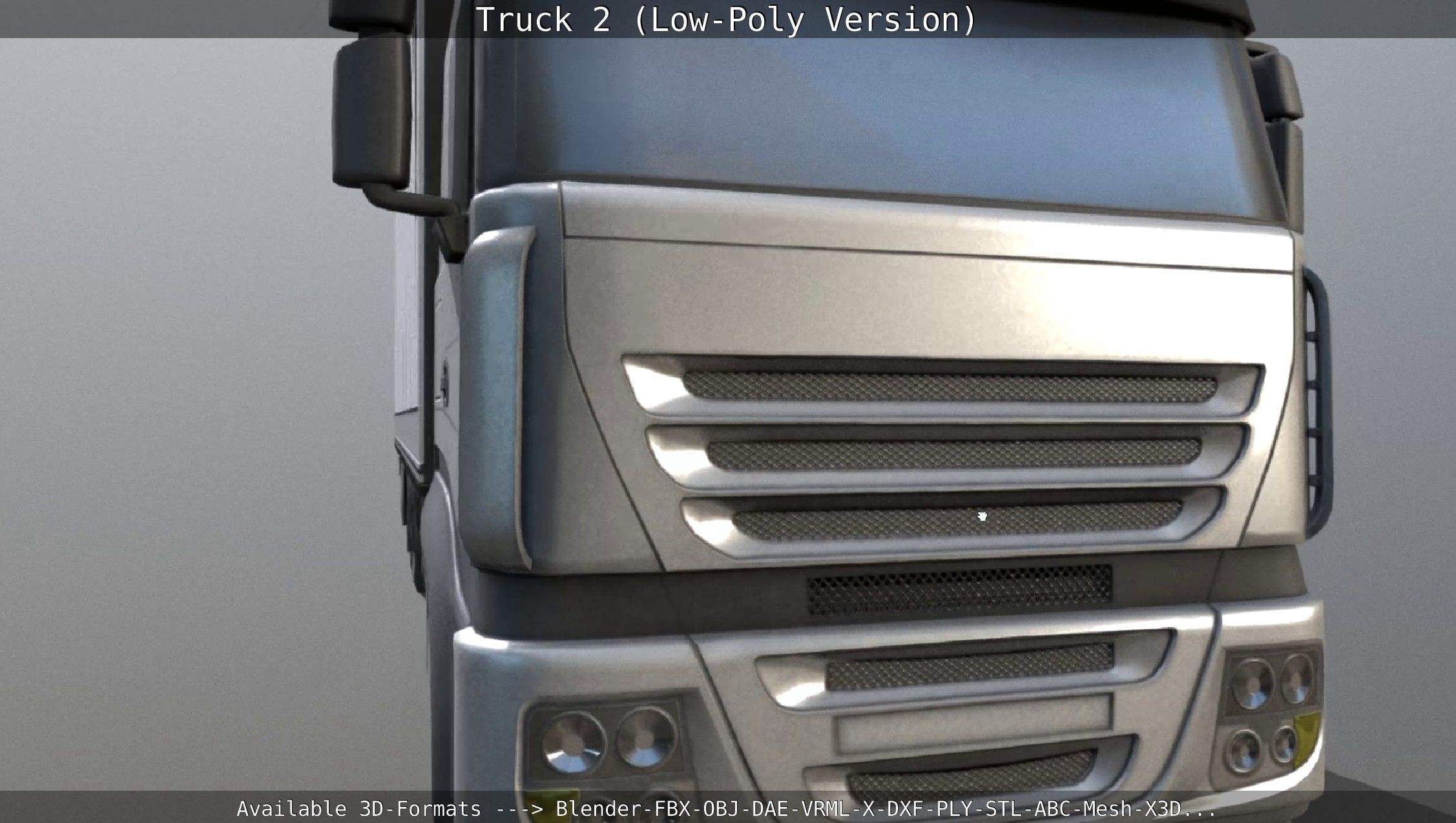 Truck 2 - Low Poly Version Low-poly 3D model_13