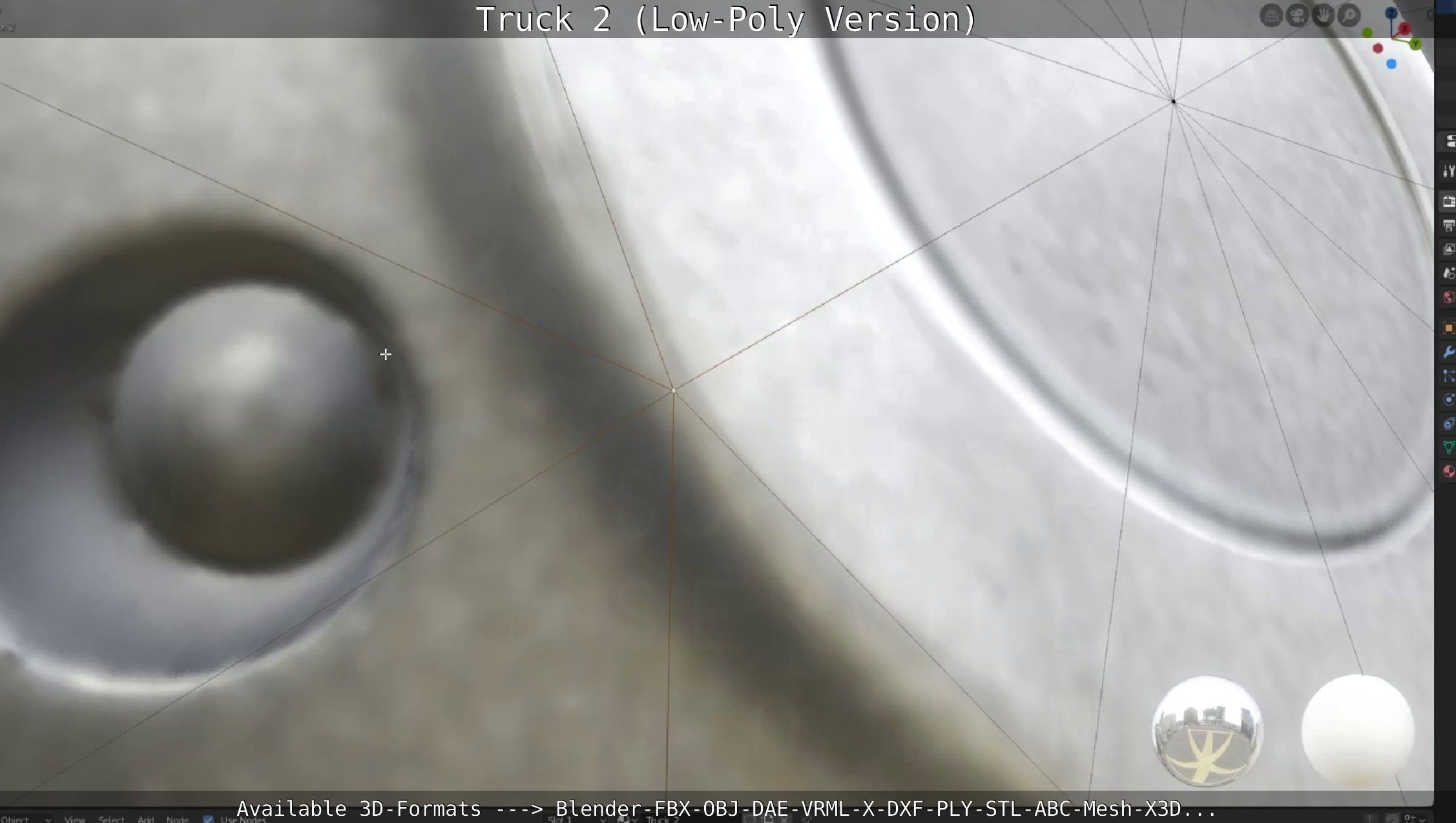 Truck 2 - Low Poly Version Low-poly 3D model_36