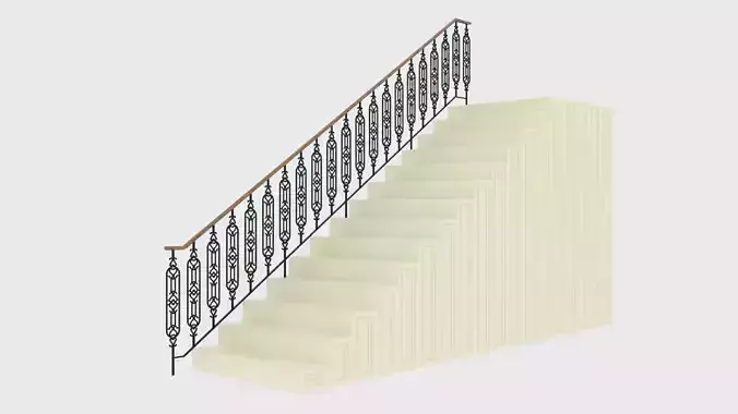 Highly detailed railing  01