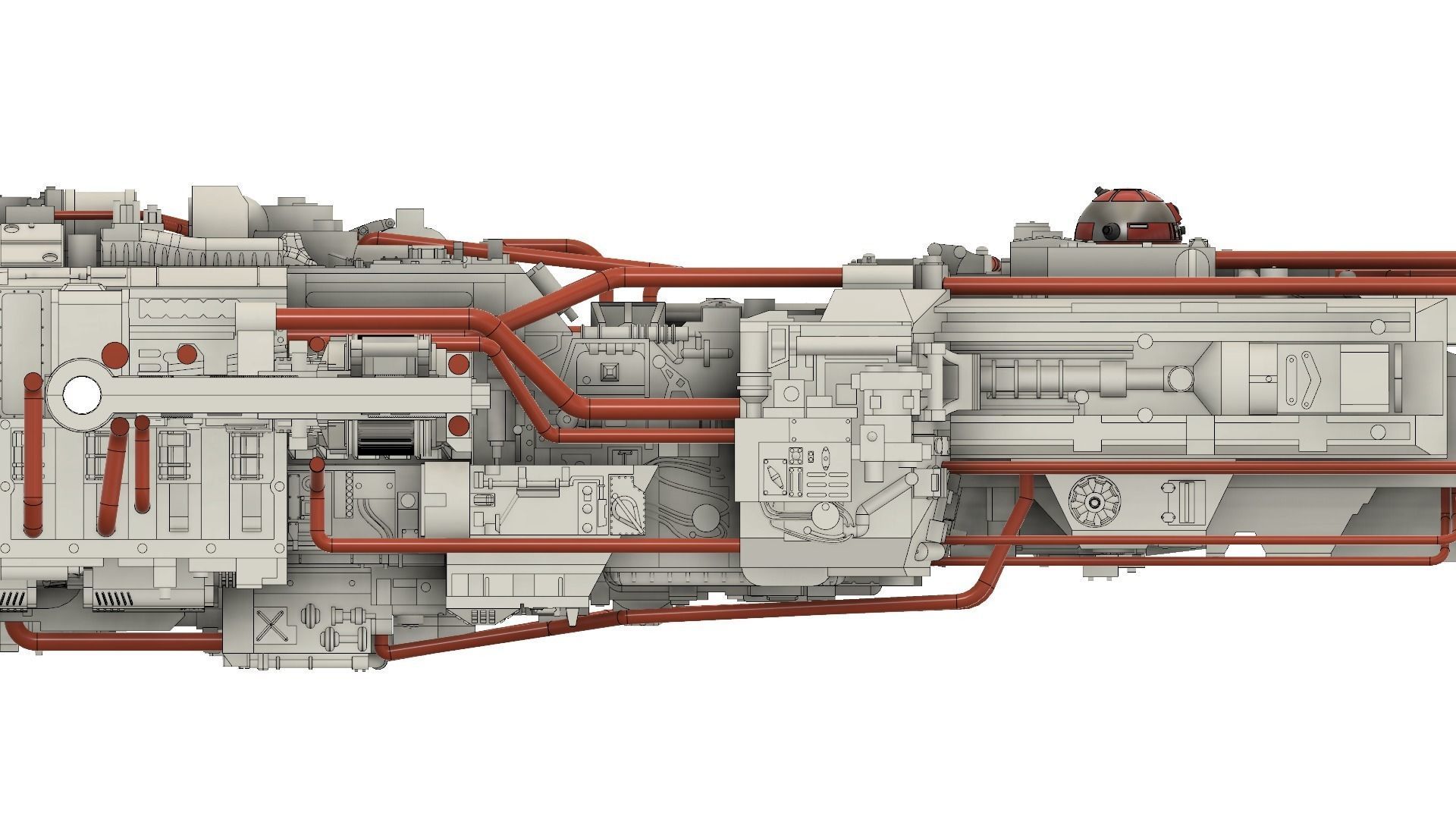 BTL-A4 Y-wing starfighter 3D print model_27