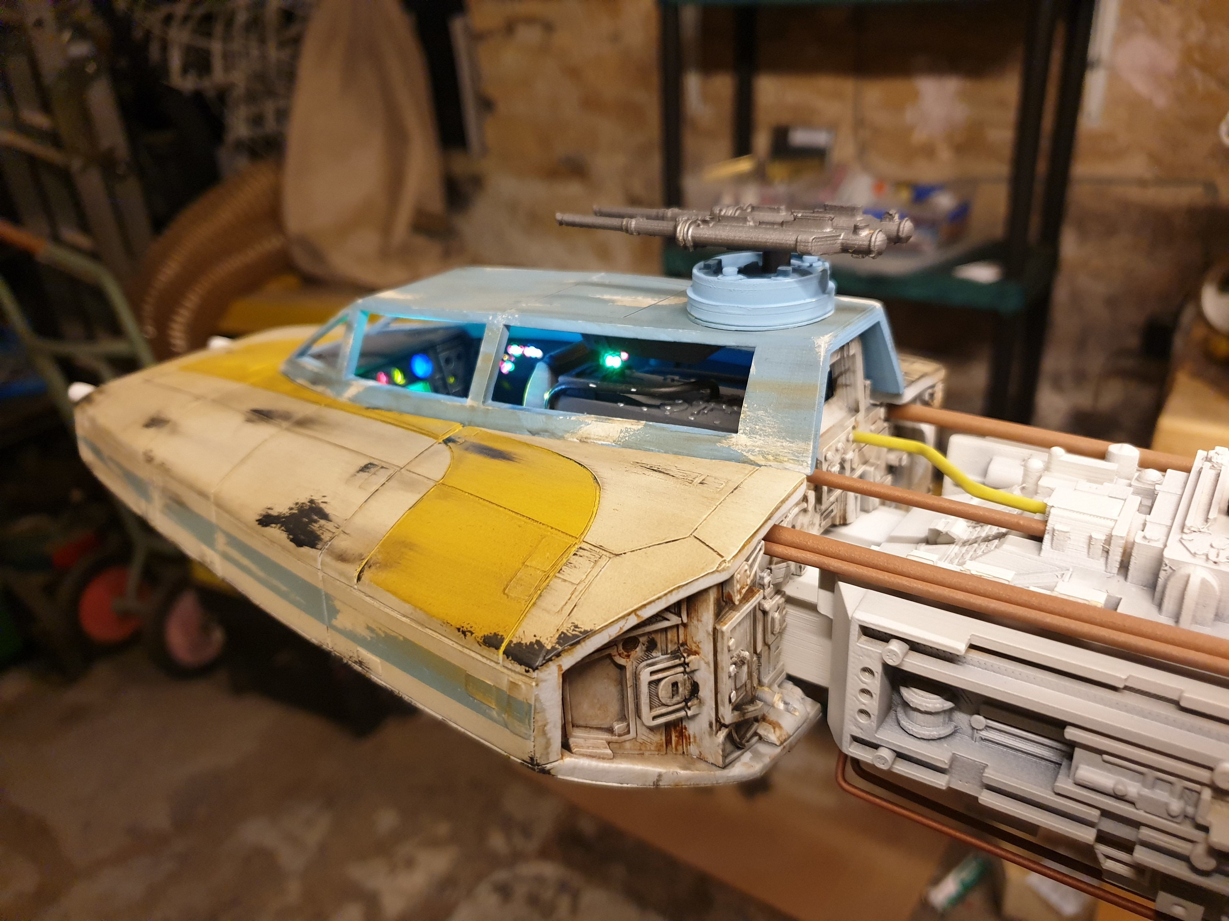 BTL-A4 Y-wing starfighter 3D print model_6