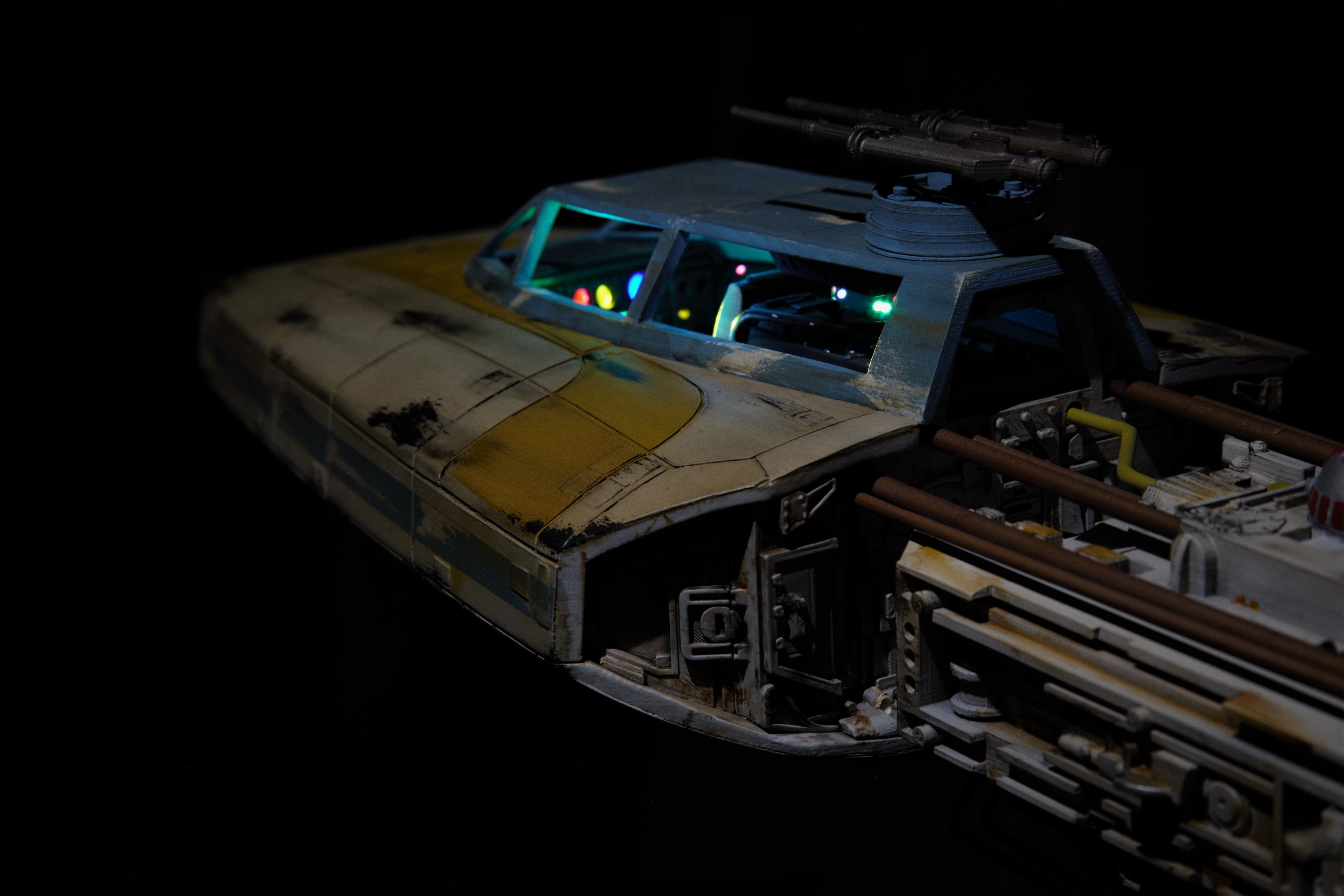 BTL-A4 Y-wing starfighter 3D print model_3