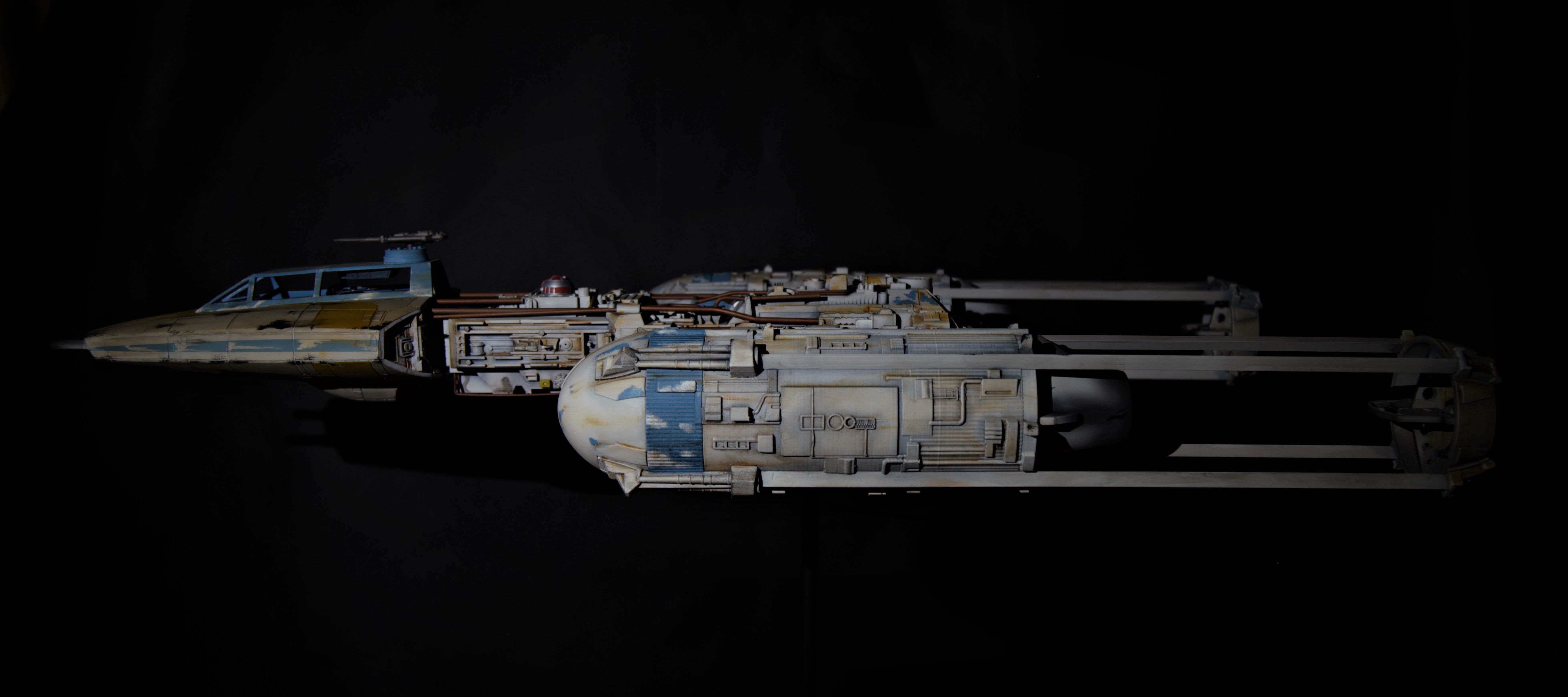 BTL-A4 Y-wing starfighter 3D print model_2