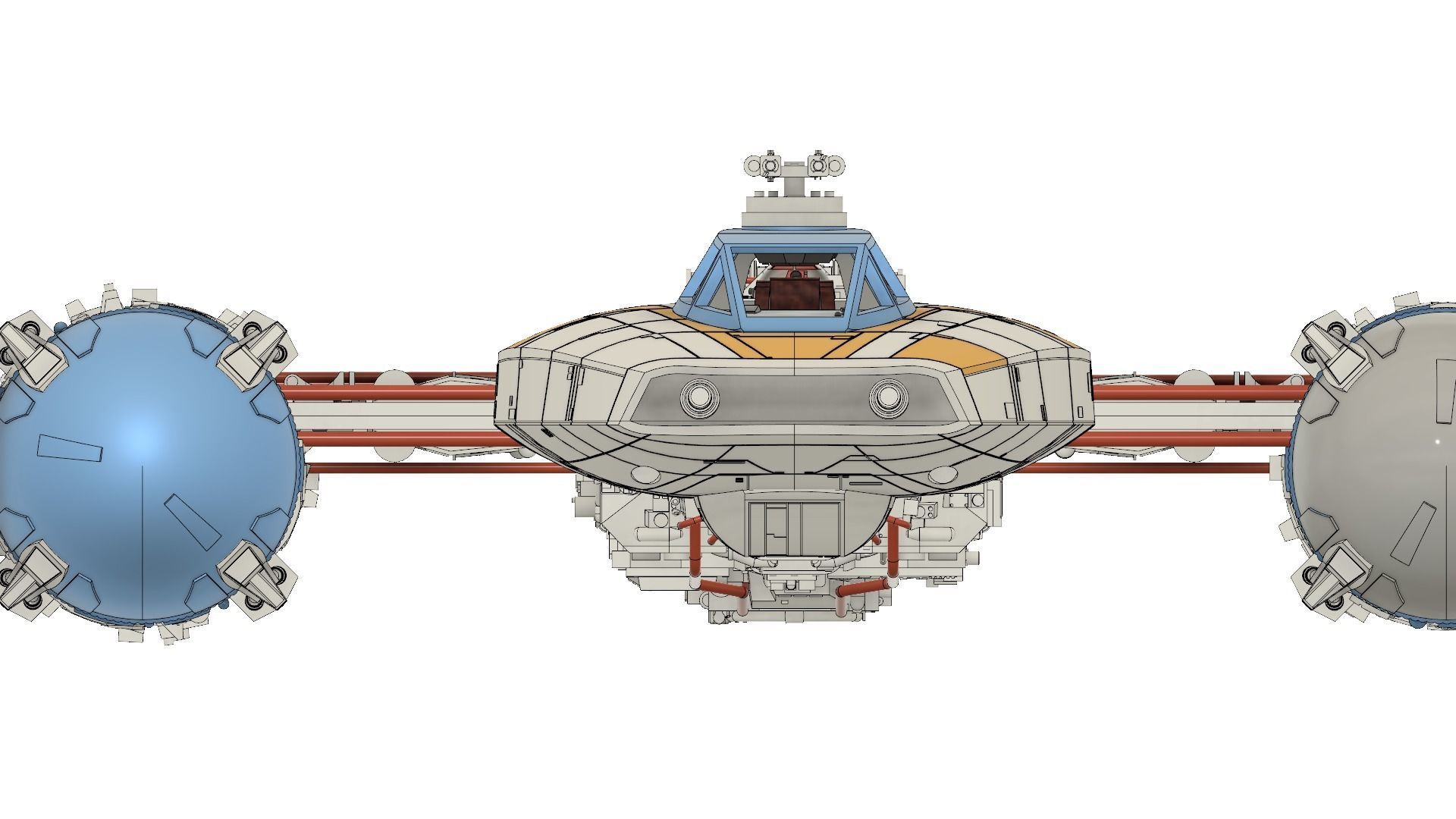 BTL-A4 Y-wing starfighter 3D print model_21