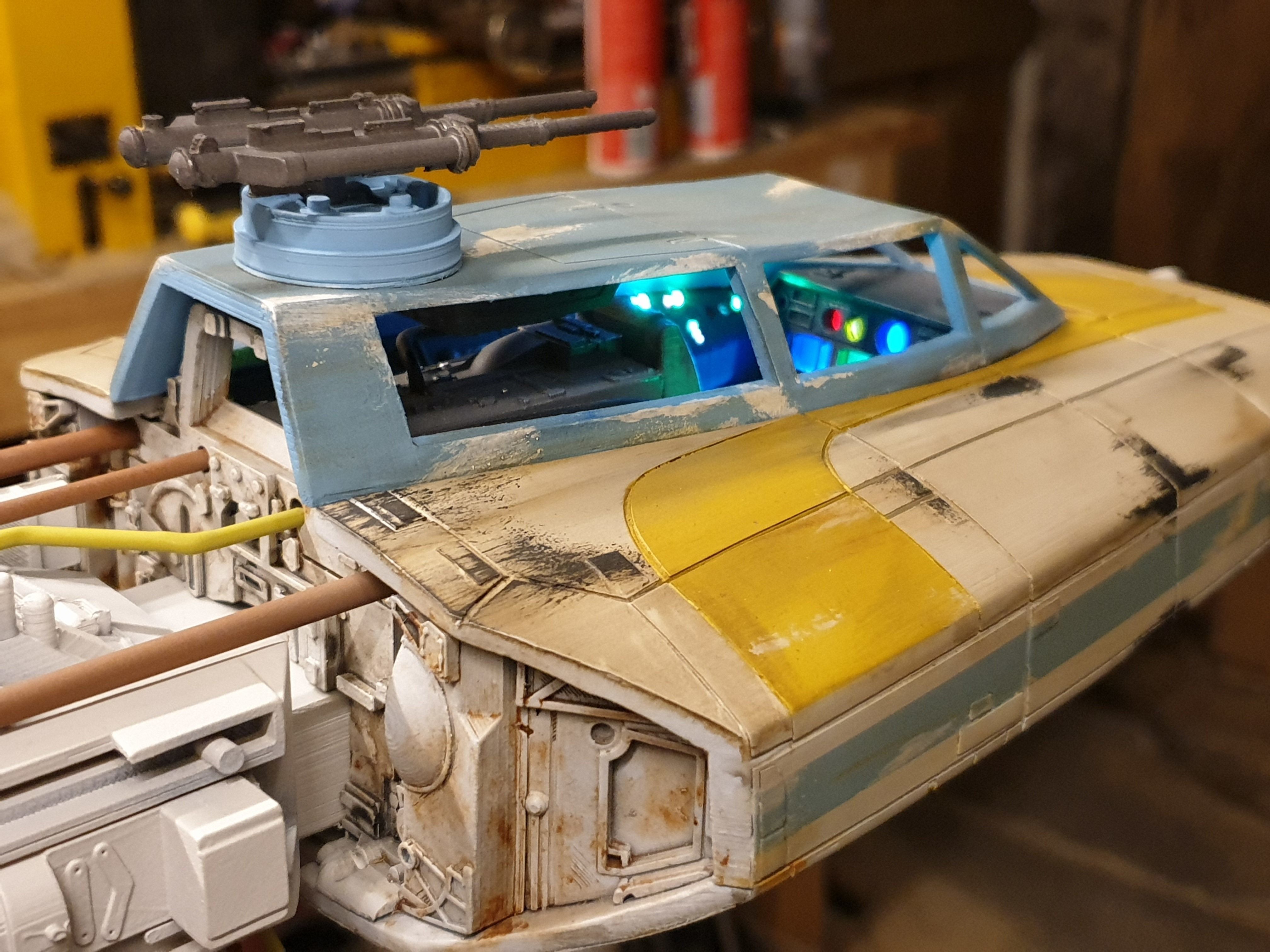BTL-A4 Y-wing starfighter 3D print model_7