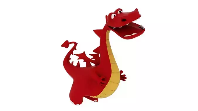 Cartoon Dragon 3D model