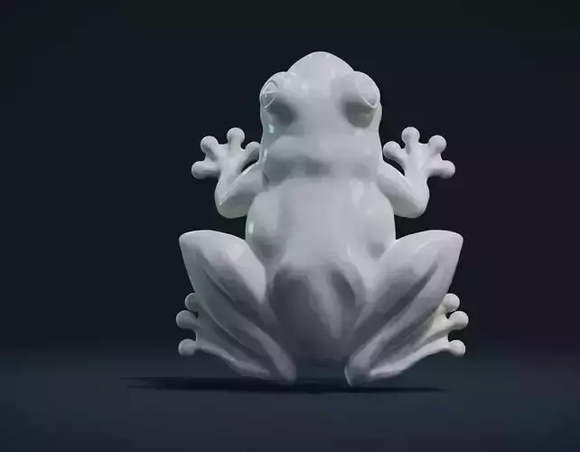 Frog print ready 3D print model