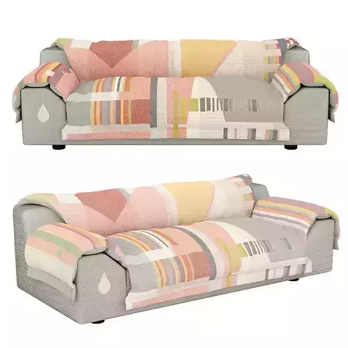 VITRA vlinder sofa light reds