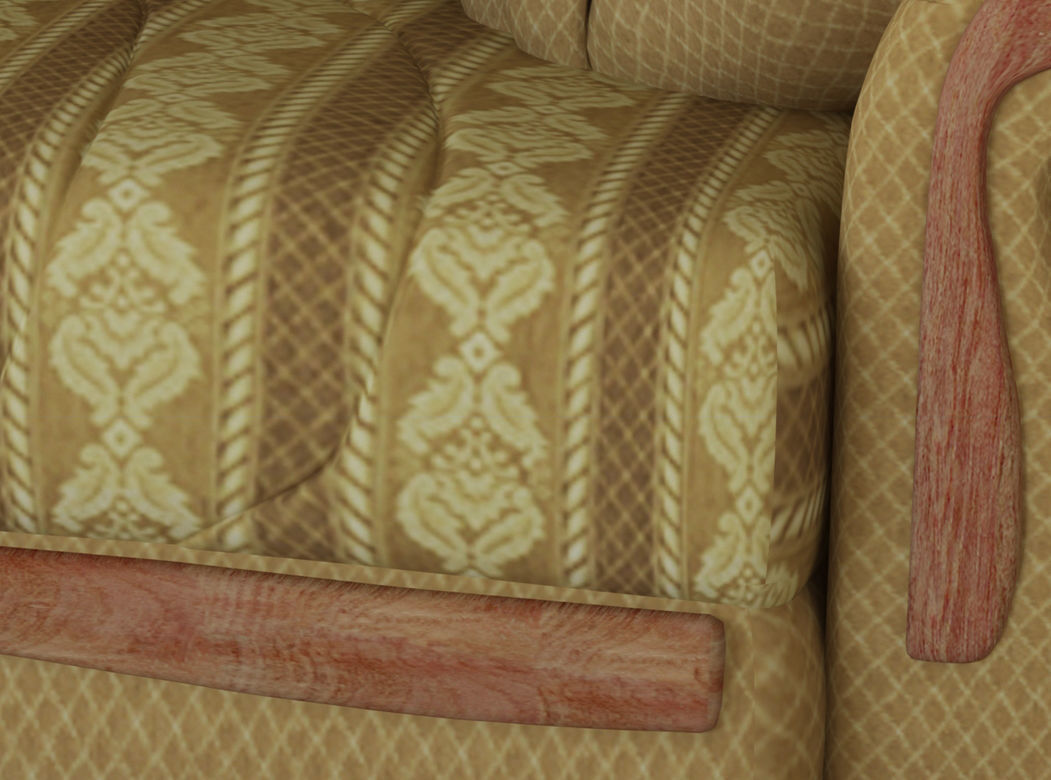 Armchair sofa Low-poly 3D model Low-poly 3D model Low-poly 3D model_16