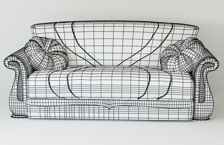 Armchair sofa Low-poly 3D model Low-poly 3D model Low-poly 3D model_18