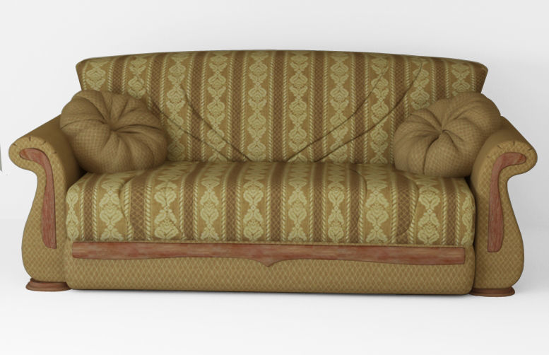 Armchair sofa Low-poly 3D model Low-poly 3D model Low-poly 3D model_3