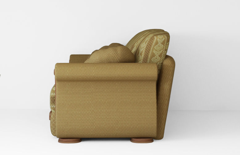 Armchair sofa Low-poly 3D model Low-poly 3D model Low-poly 3D model_2