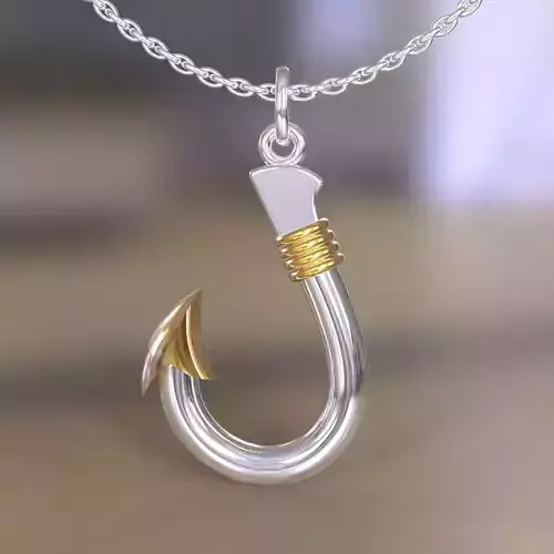 Fish Hook pendant 