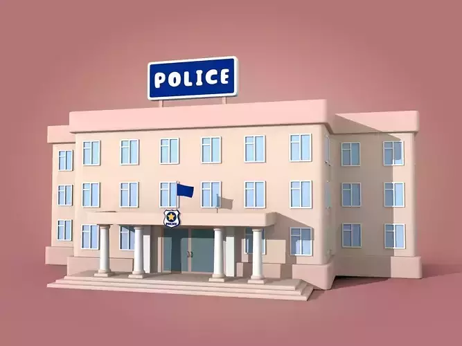 Cartoon Police Station
