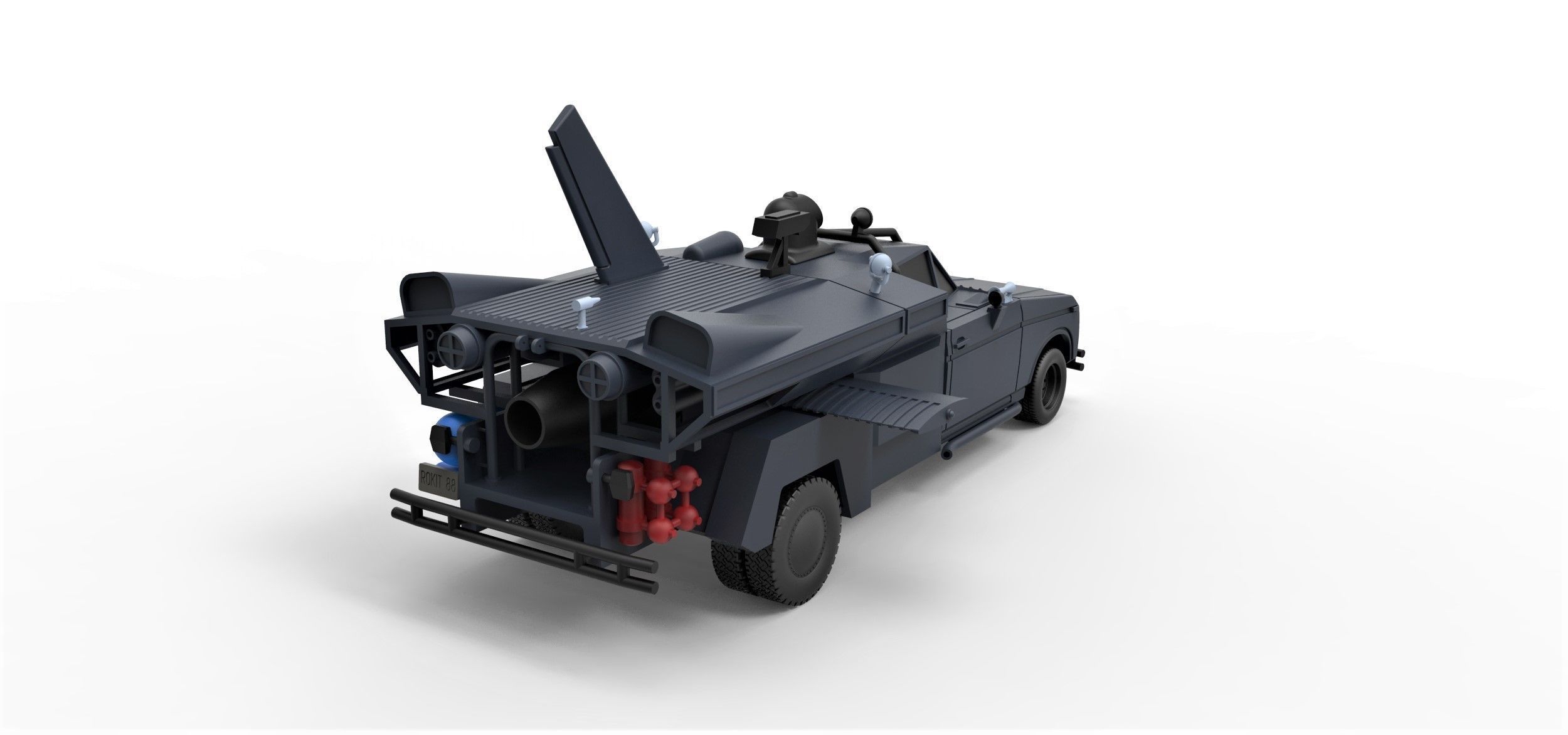 Buckaroo Bonzai Jet Truck Scale 1 to 24 3D print model_12