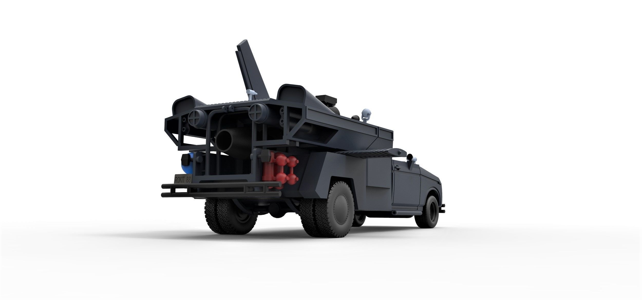 Buckaroo Bonzai Jet Truck Scale 1 to 24 3D print model_13