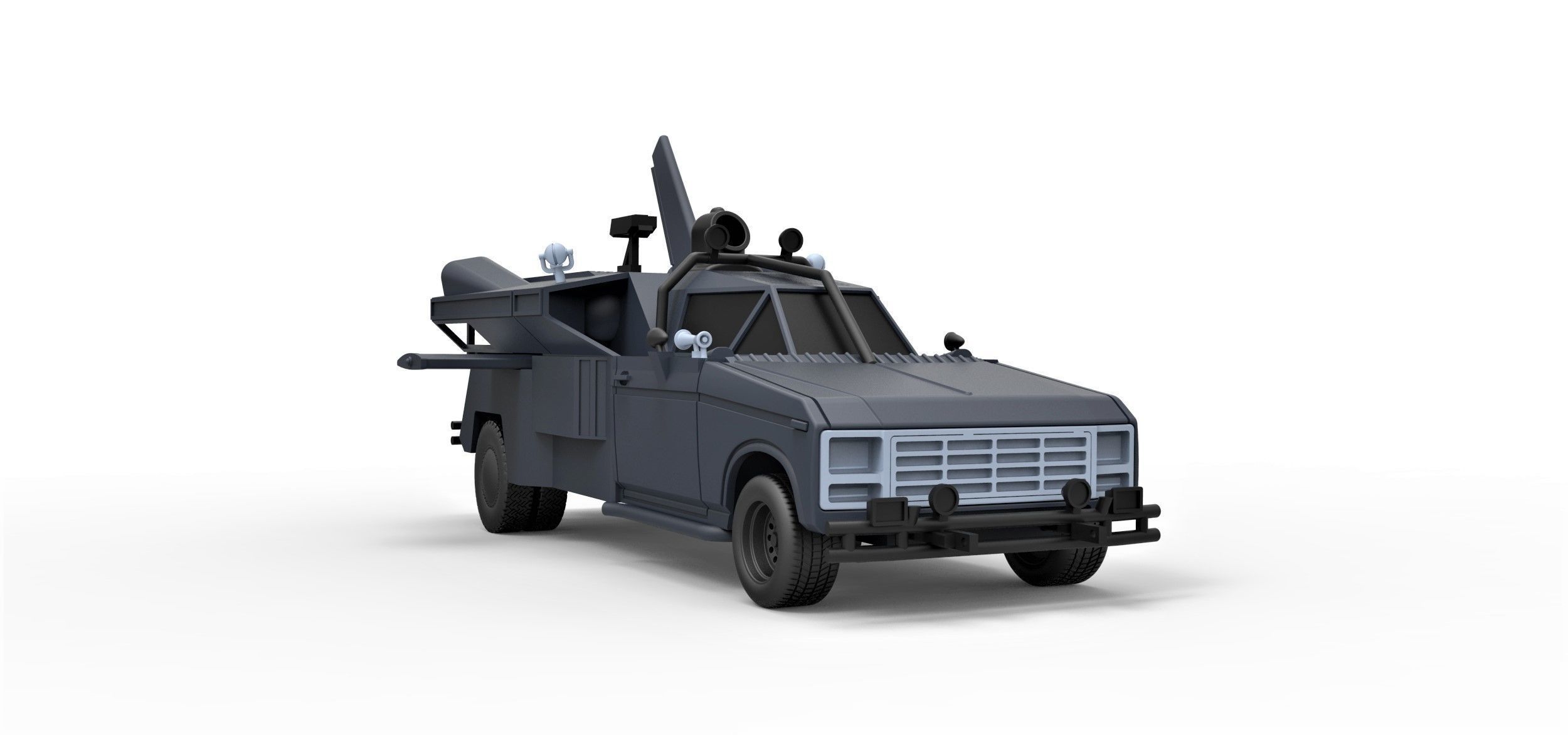 Buckaroo Bonzai Jet Truck Scale 1 to 24 3D print model_4