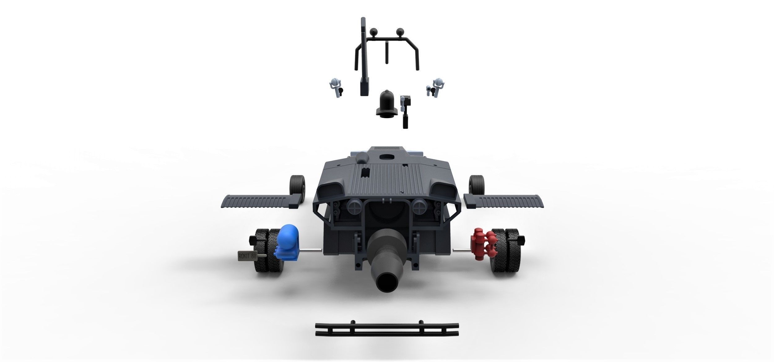 Buckaroo Bonzai Jet Truck Scale 1 to 24 3D print model_22