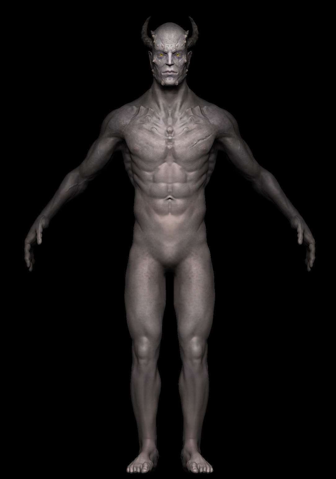 The 3D model of the demon 3D model_2