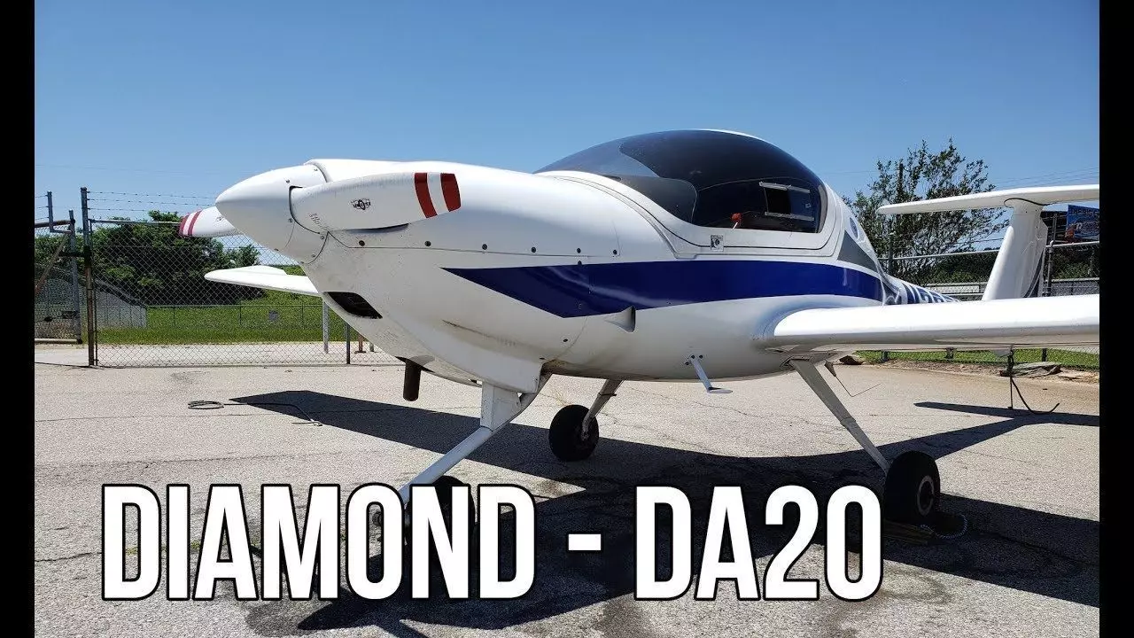 Diamond DA 20 Aircraft 3D model_0