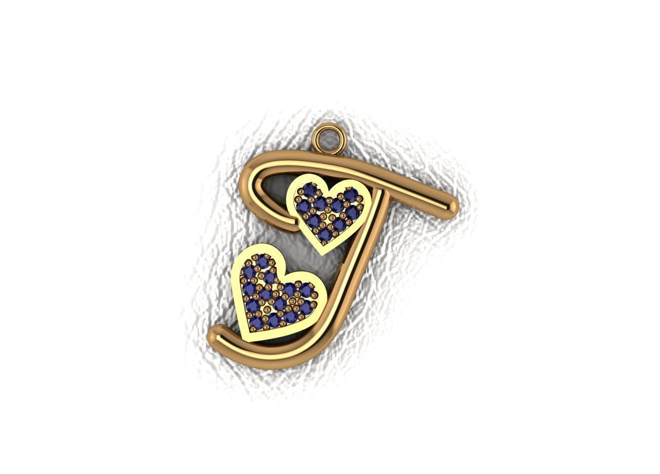 Alphabet Heart Collection 3D print model_1