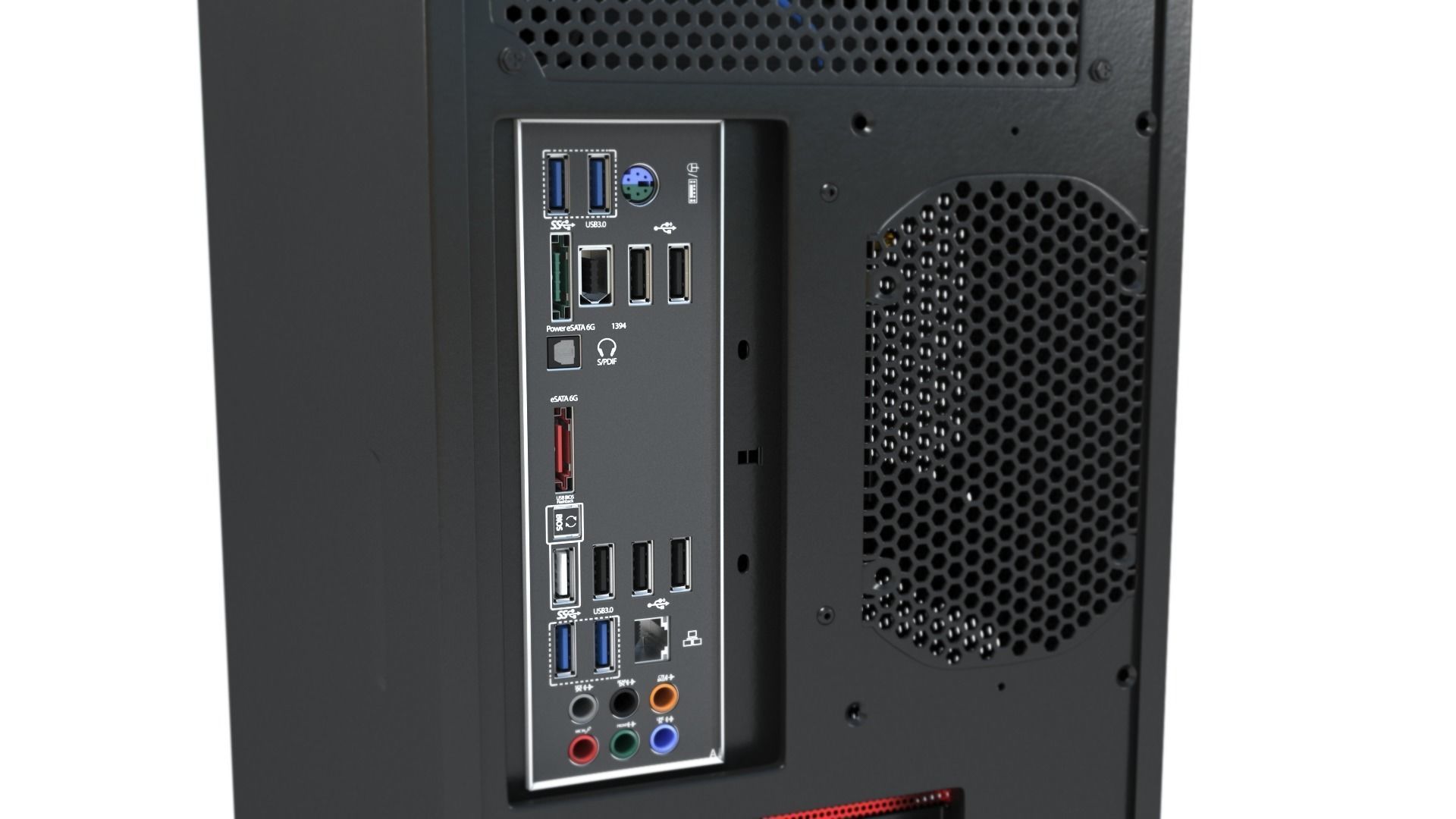 Desktop Computer - mATX case 3D model_13