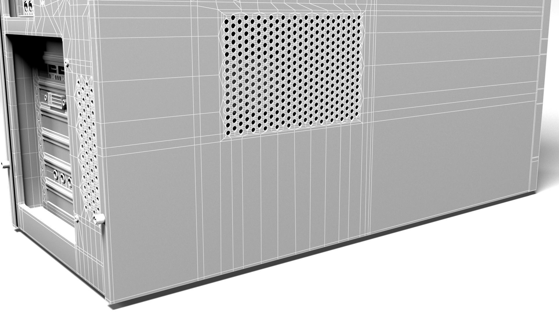 Desktop Computer - mATX case 3D model_9