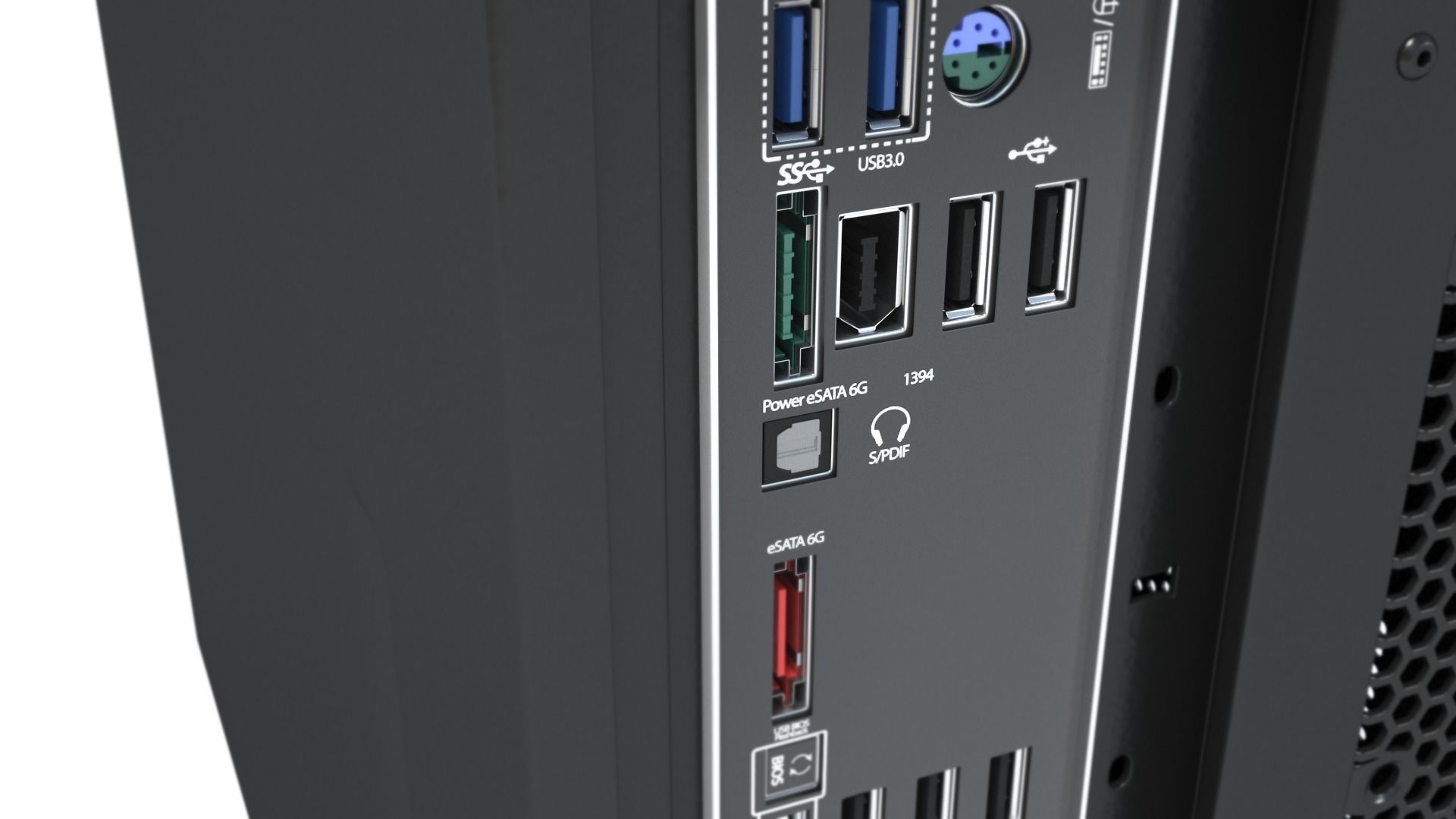 Desktop Computer - mATX case 3D model_17