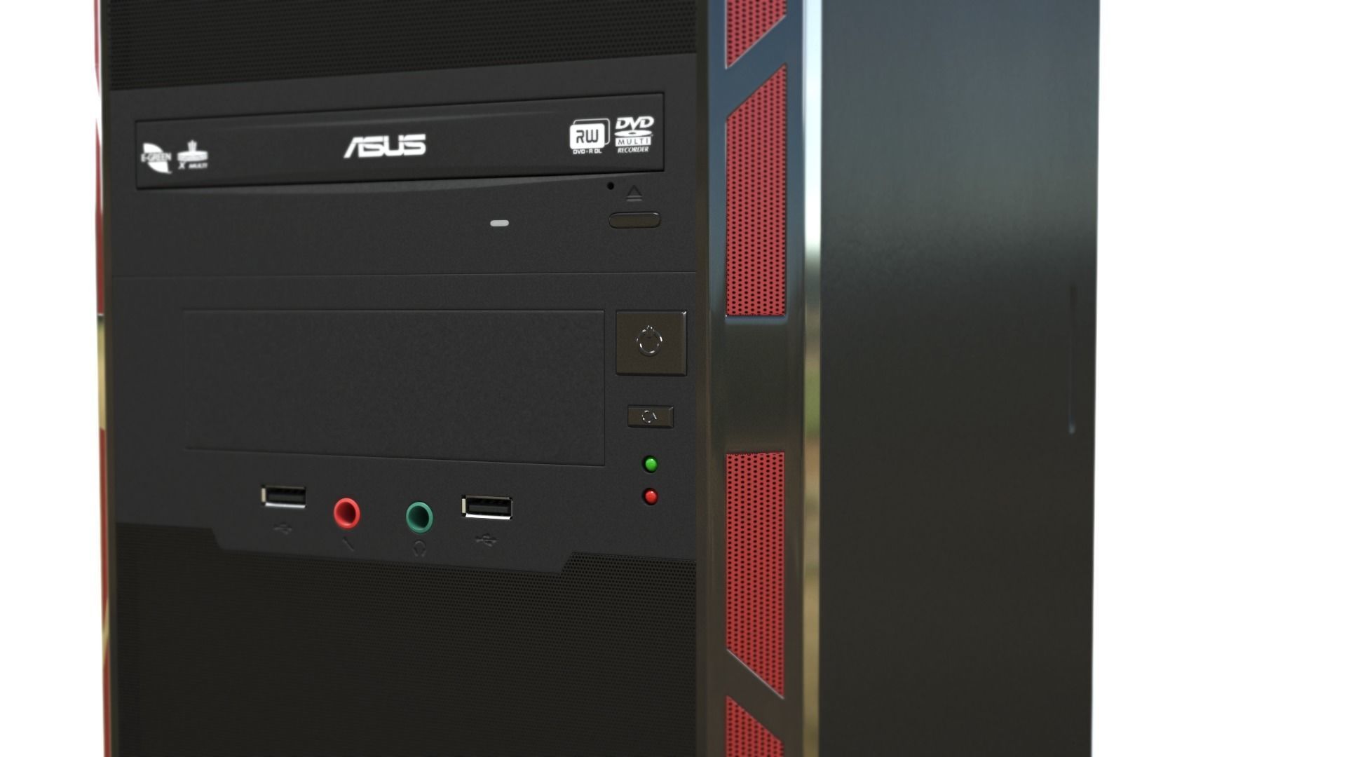 Desktop Computer - mATX case 3D model_1