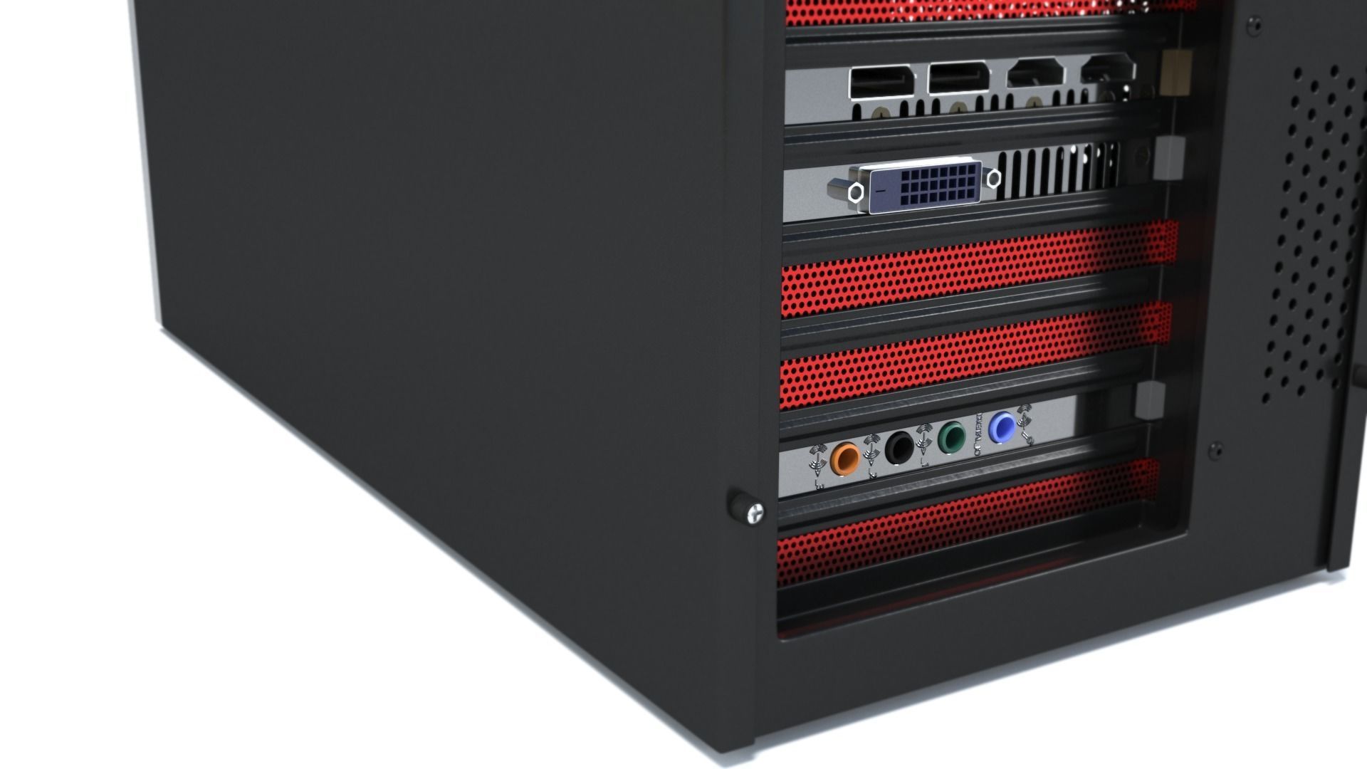 Desktop Computer - mATX case 3D model_16