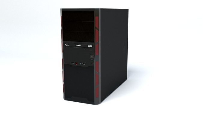 Desktop Computer - mATX case 3D model
