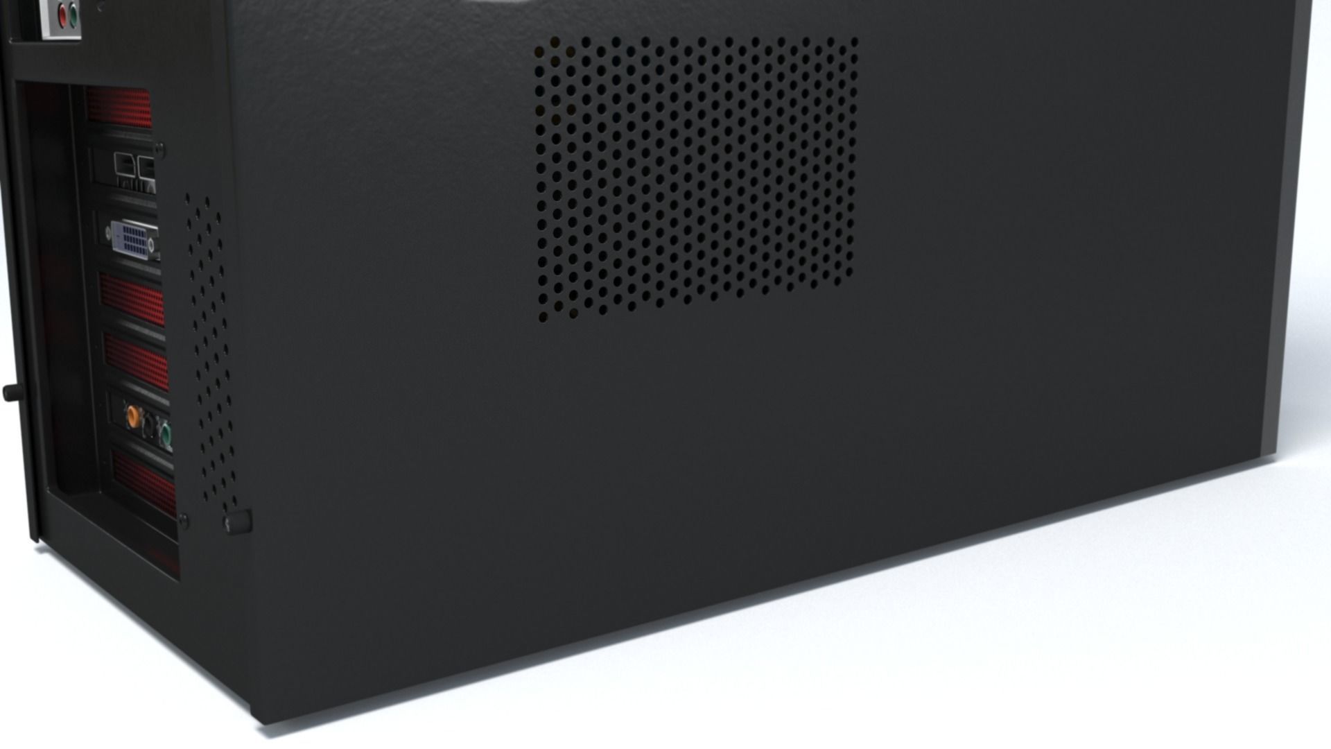 Desktop Computer - mATX case 3D model_8