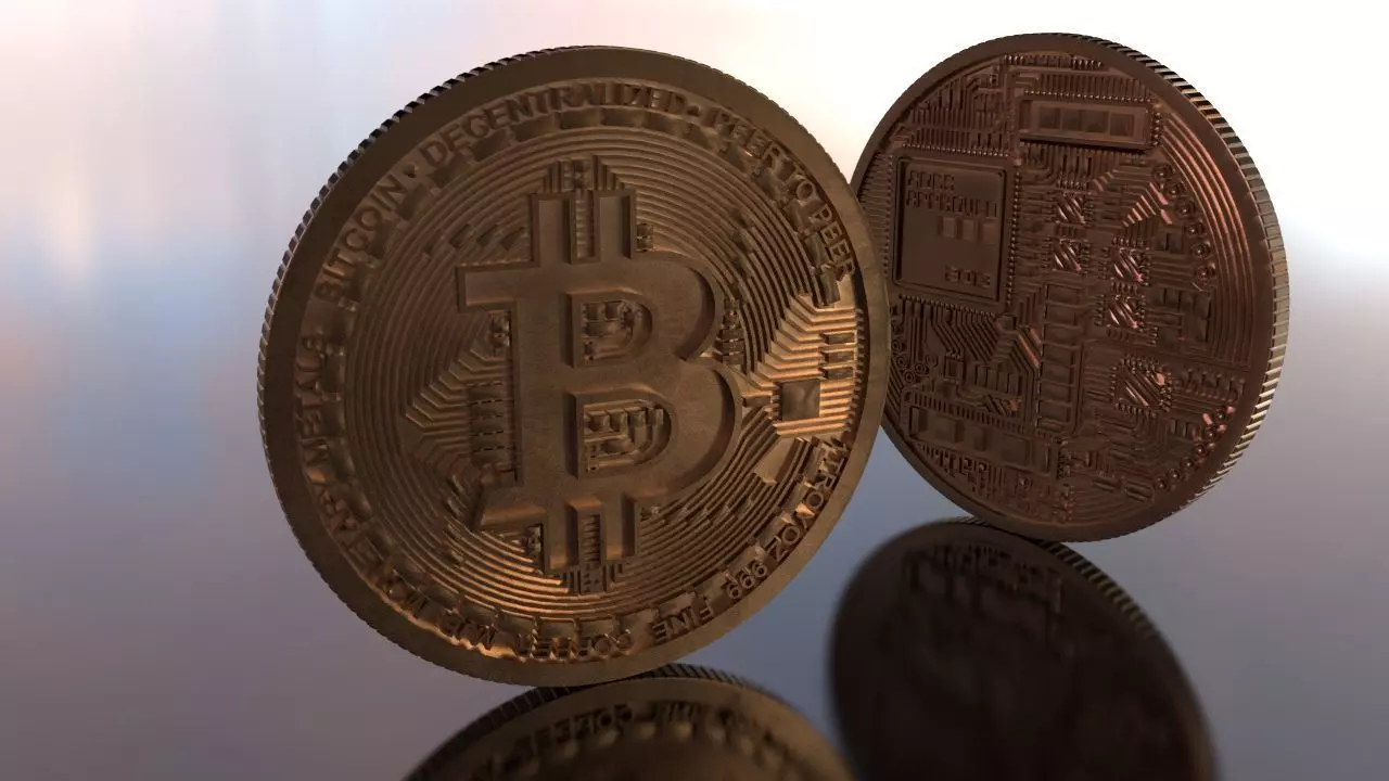 Bitcoin Highpoly 3D model_0