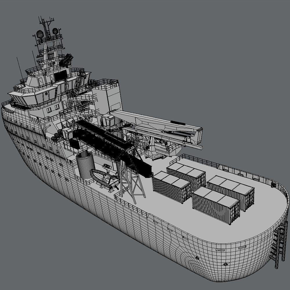 Wind Farm Support Vessel Edda Passat 3D model_6