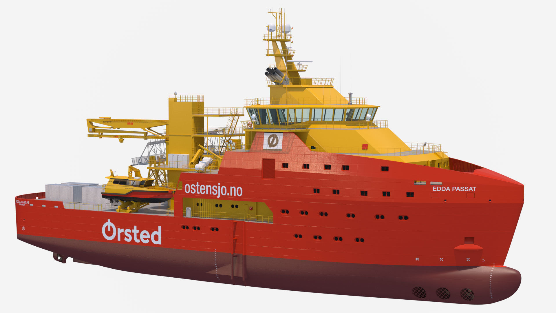 Wind Farm Support Vessel Edda Passat 3D model_2
