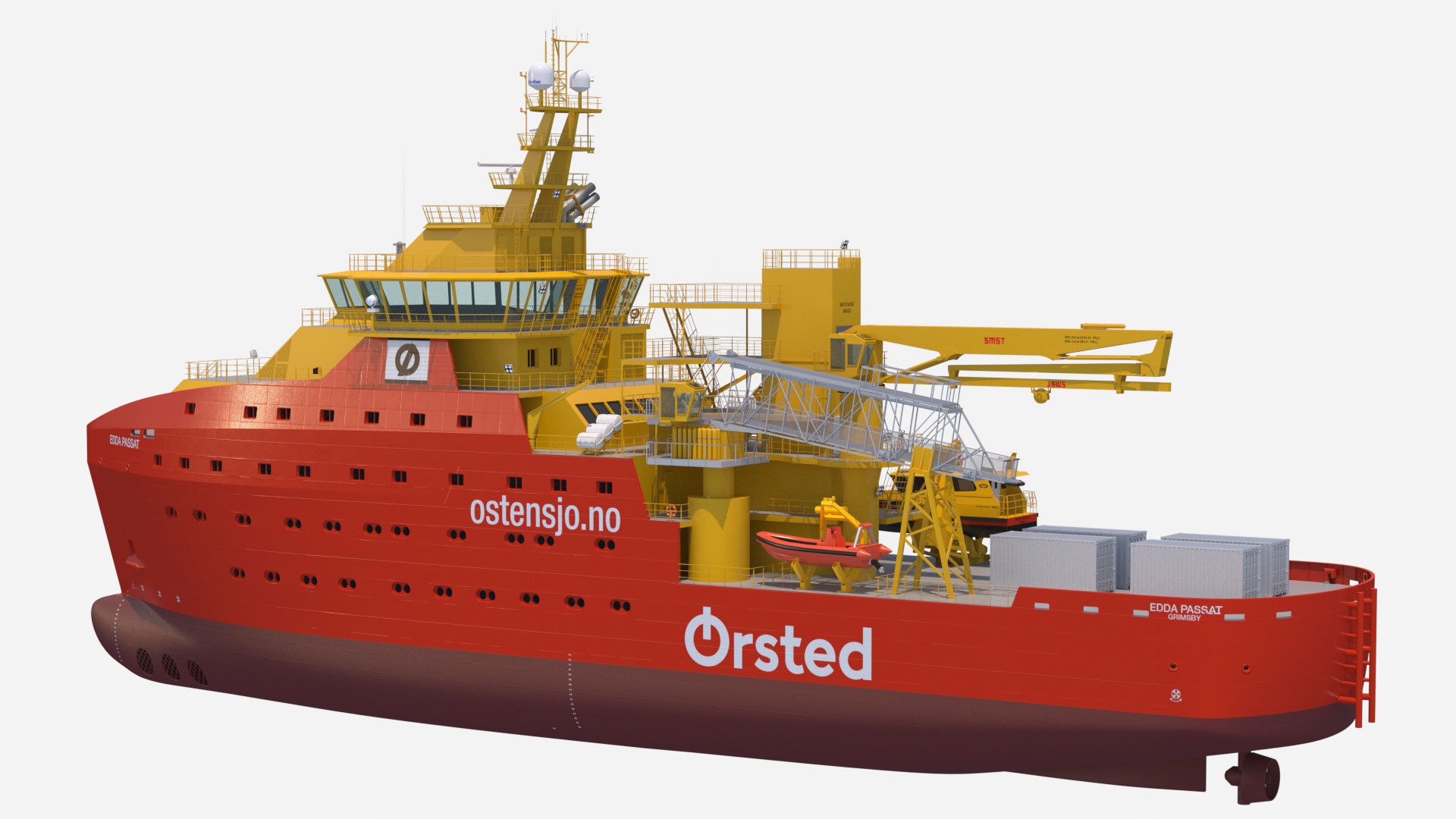Wind Farm Support Vessel Edda Passat 3D model_4