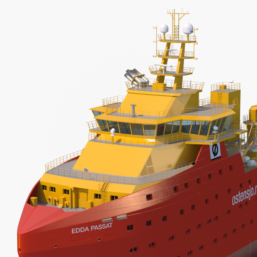 Wind Farm Support Vessel Edda Passat 3D model_8