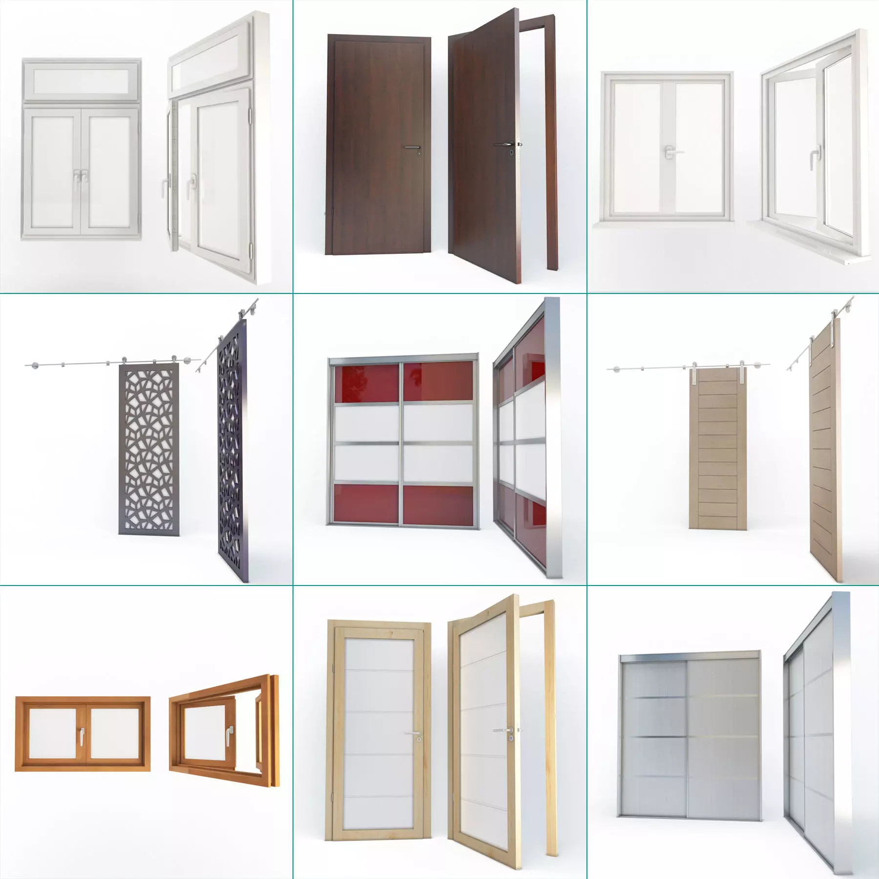 Doors and Windows Collection 3D model_0